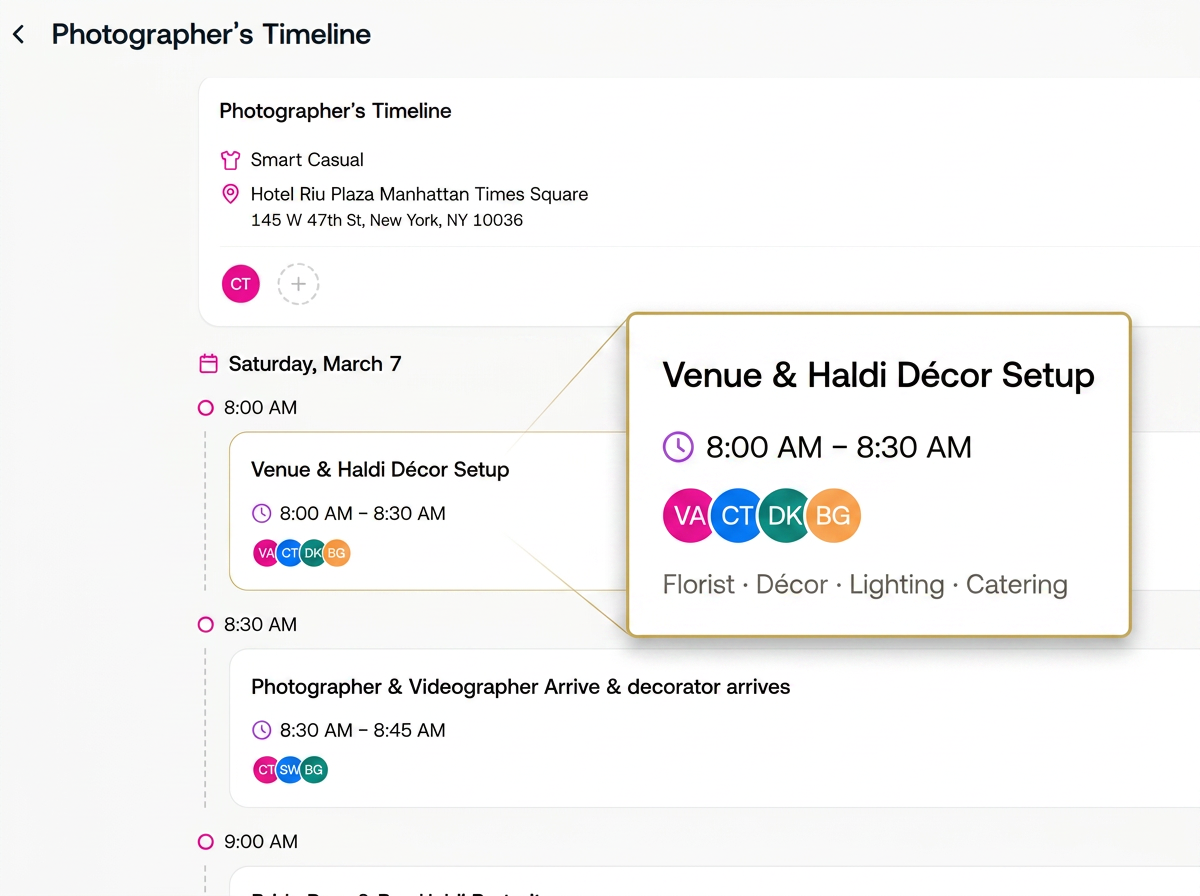 Vendor Scheduling