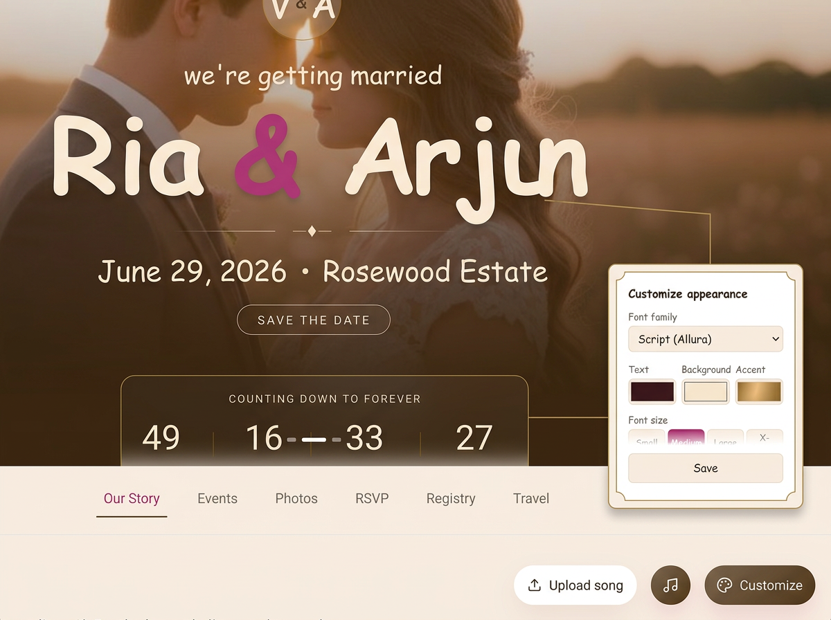 Wedding Website Builder