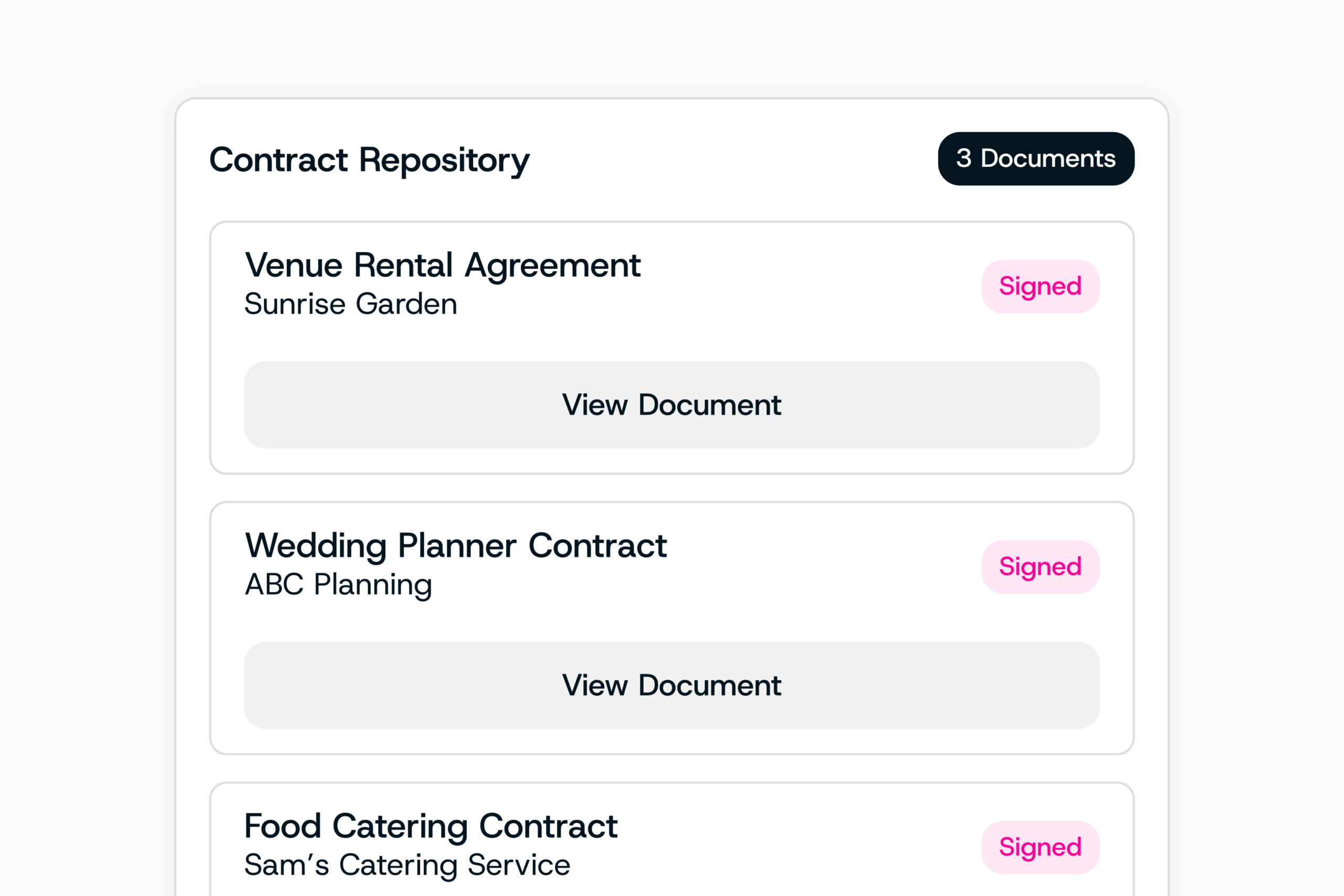 Contract & Payment Management