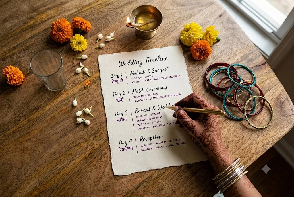 How to Plan a Desi Wedding Timeline: The Complete Multi-Event Guide